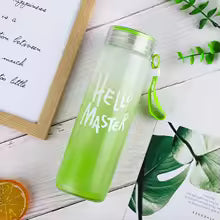 π§ Hello Master Water Bottle β Frosted Glass Style Bottle πβ¨
