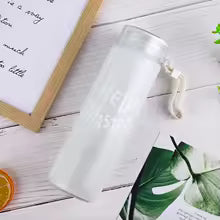 💧 Hello Master Water Bottle – Frosted Glass Style Bottle 🌈✨
